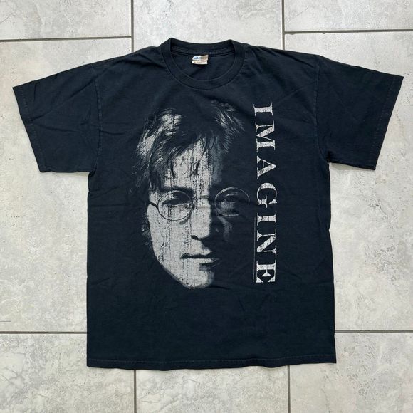 2007 John Lennon Imagine The Beatles T-Shirt Size M - Picture 1 of 6